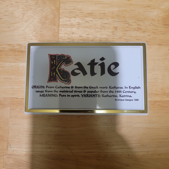 NWT Katie name plaque from Ireland - Picture 4 of 5